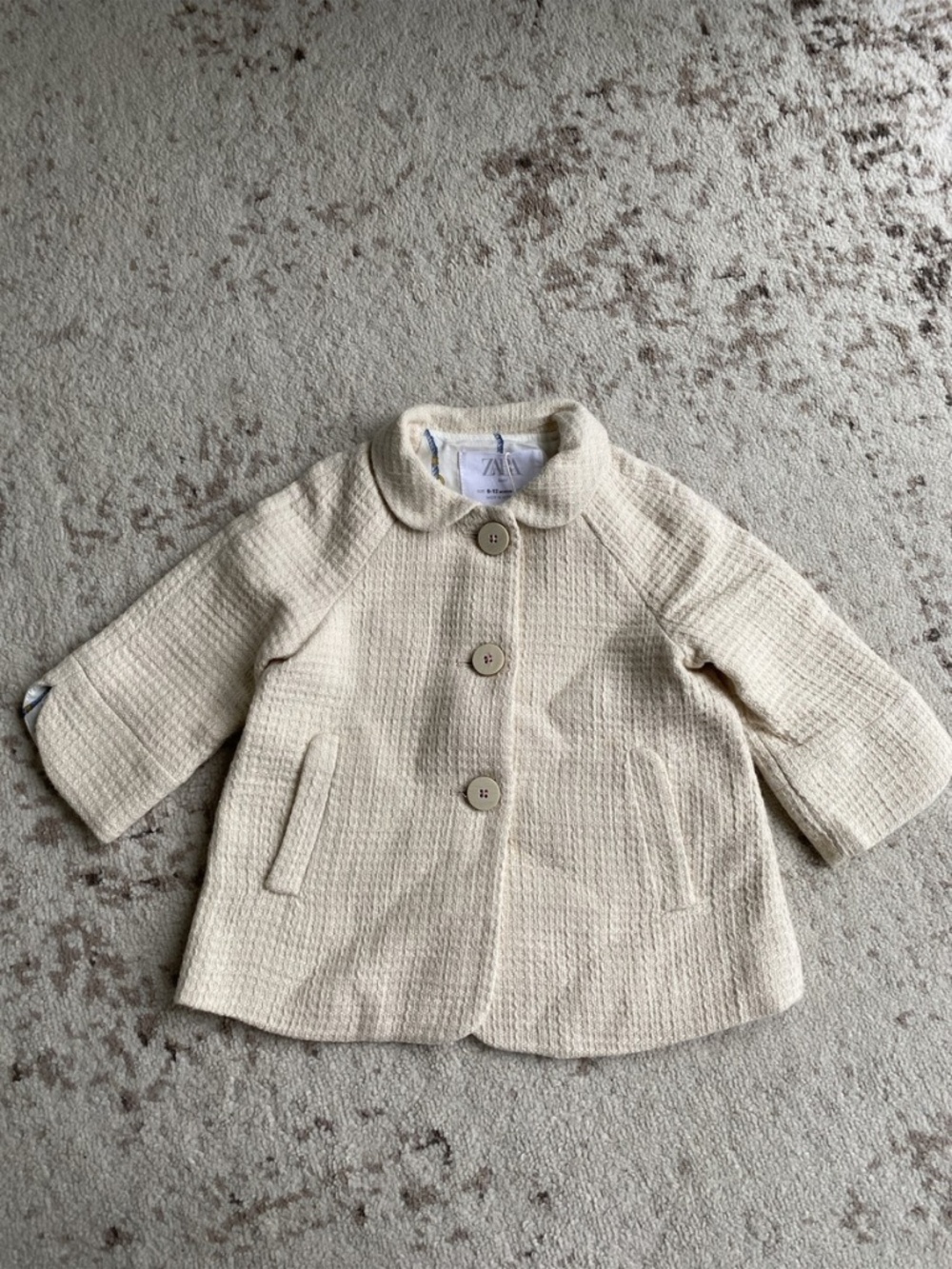 Zara 100% cotton girls coat